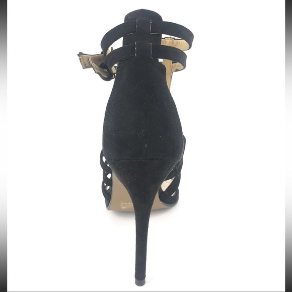 Chinese Laundry Lacey Micro suede ankle strap heels strappy sandals Sz 8 1/2 - Picture 3 of 10